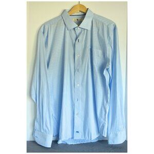 Onward Reserve Tailored Fit Blue Striped Button Down Shirt - XL